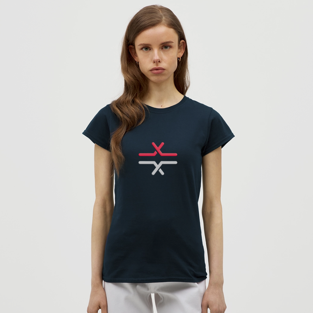 Optionshändler Basic T-Shirt Damen - navy