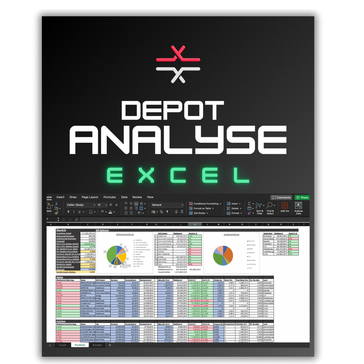 Depotanalyse (Excel)