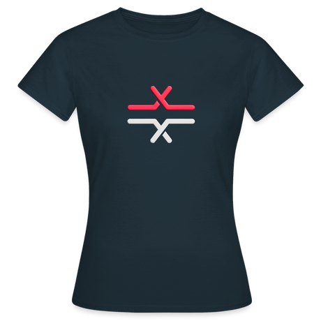Optionshändler Basic T-Shirt Damen - navy