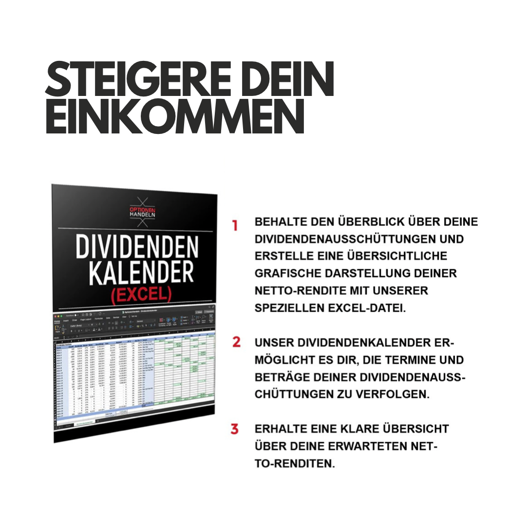 Dividenden Kalender (Excel) – OptionenHandeln